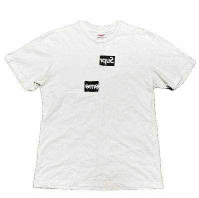 Supreme / Comme des Garçons SHIRT® Split Box Logo Tee "White"