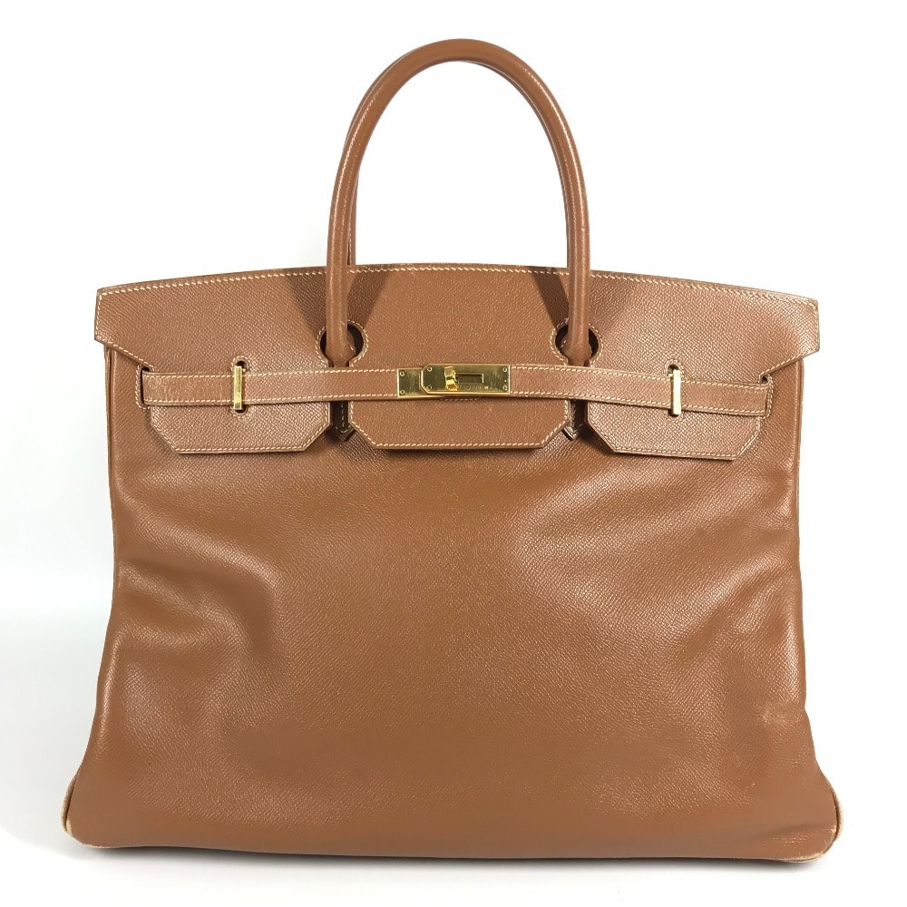 エルメス HERMES バーキン40 バーキン 40 トートバッグ カバン  ハンドバッグ エプソン D□刻 ゴールド ブラウン