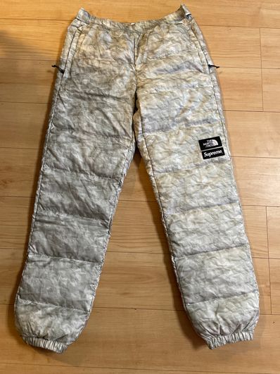 Supreme x The North Face Paper Print Nuptse Pant "White"