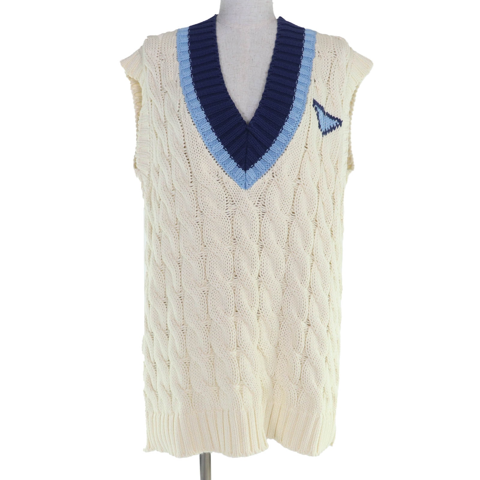 極美品 プラダ ベスト アイボリー レディース 42 P29837