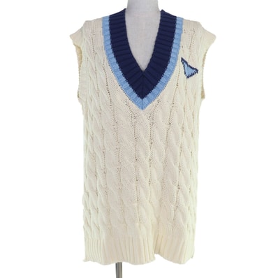 極美品 プラダ ベスト アイボリー レディース 42 P29837