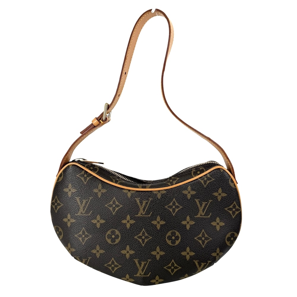 LOUIS VUITTON ルイヴィトン ショルダーバッグ ポシェットクロワッサン 肩掛け M51510 モノグラムキャンバス    ブラウン 茶 ゴールド金具 レディース【中古品】