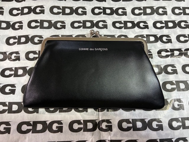 WALLET COMME des GARCONS 財布 がま口 Kiss Clasp Clasp Wallet Medium Black 8Z-C072-051-1 SA0302KC