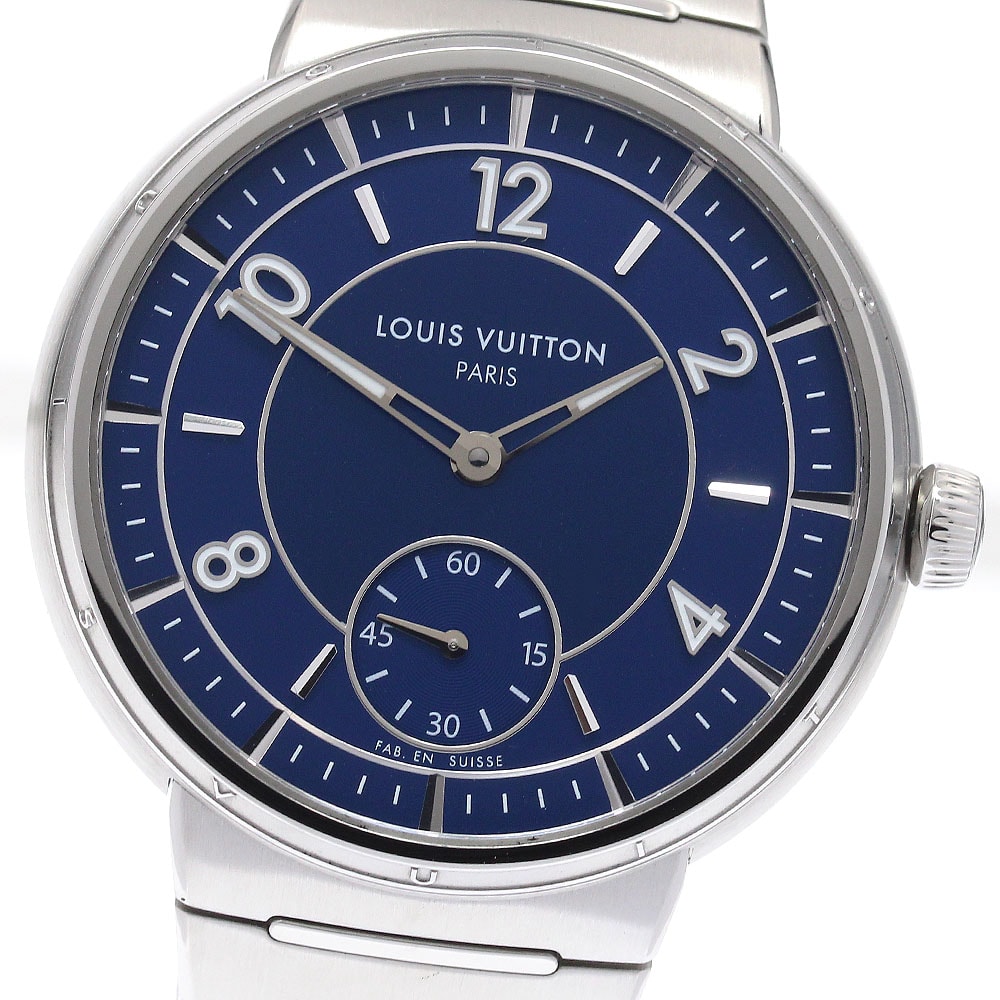 ☆良品 ルイ・ヴィトン タンブール スティール ブルー メンズ 【中古】