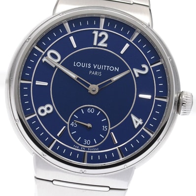 ☆良品 ルイ・ヴィトン タンブール スティール ブルー メンズ 【中古】