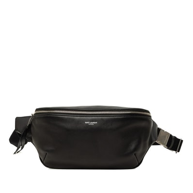 サンローラン ボディバッグ ウエストバッグ 505671 ブラック レザー レディース SAINT LAURENT 中古