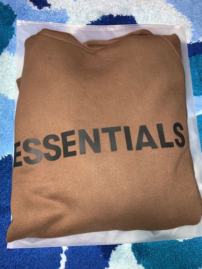 FEAR OF GOD ESSENTIALS / SSENSE 3D Silicon Applique Pullover Hoodie "Rain Drum"