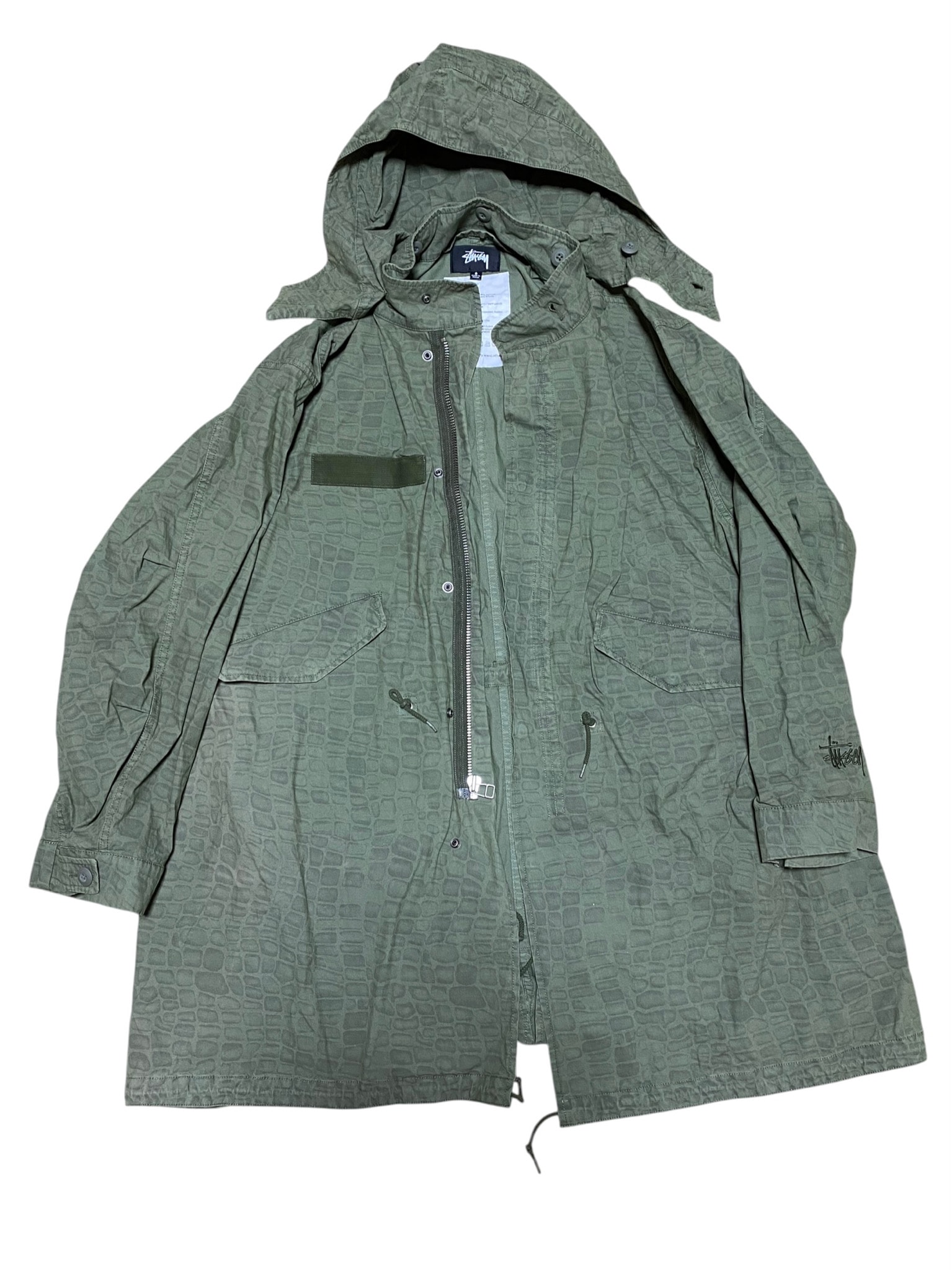 Stussy Nyco Printed Fishtail Parka "Olive"