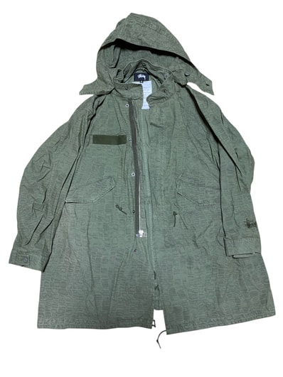 Stussy Nyco Printed Fishtail Parka "Olive"