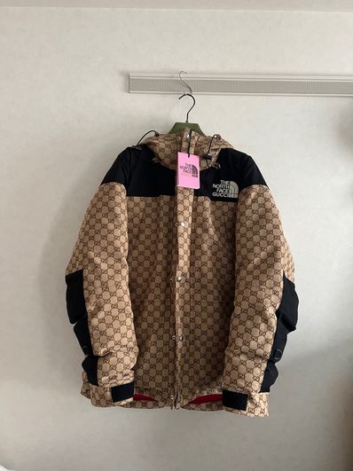 GUCCI × The North Face Down Jacket "Beige Ebony"
