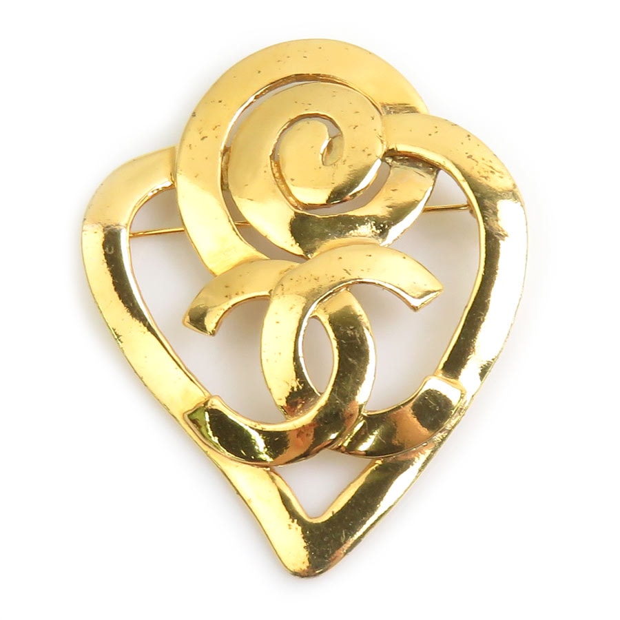 シャネル CHANEL ブローチ ココマーク メタル ゴールド レディース【中古】 e62172i