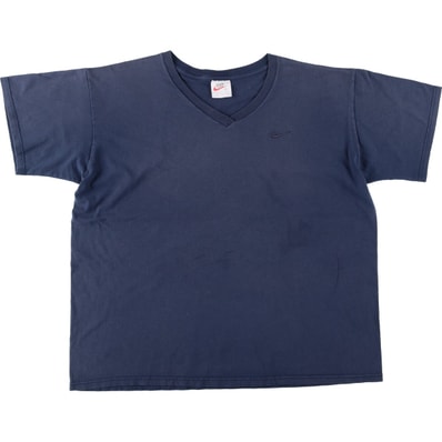 古着 90年代 ナイキ NIKE Vネック スポーツTシャツ USA製 メンズXL相当 ヴィンテージ/eaa640764