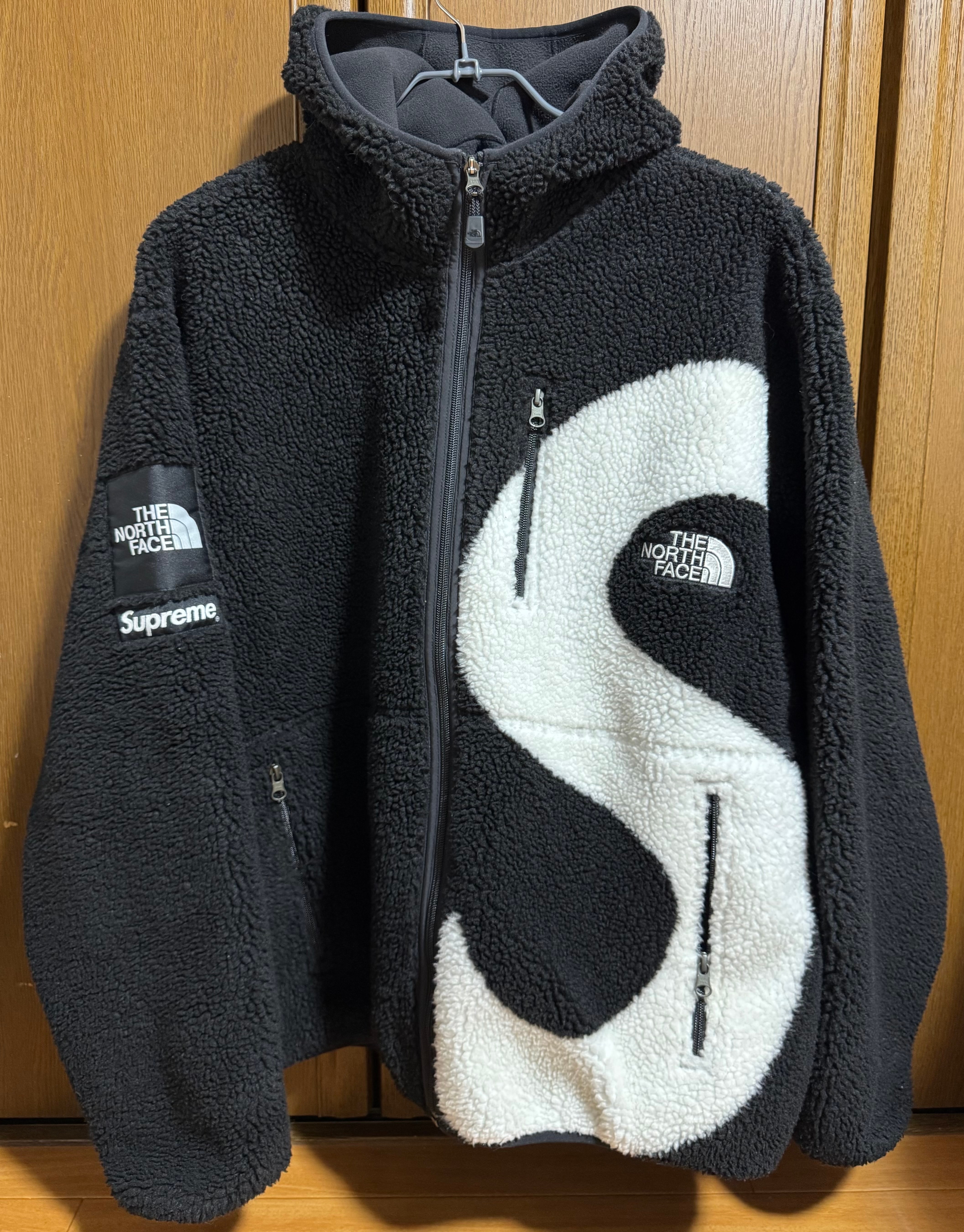 Supreme x The North Face S Logo Hooded Fleece Jacket "Black"