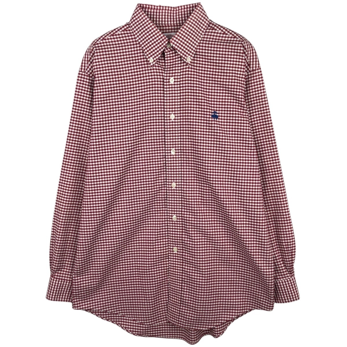 古着 ブルックスブラザーズ Brooks Brothers Est.1818 ギンガムチェック 長袖 ボタンダウンチェックシャツ メンズM相当/eaa619029