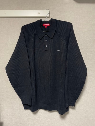 Supreme Small Box Polo Sweater "Black"
