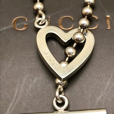 グッチ ネックレス ボールチェーン トグルハート S2248