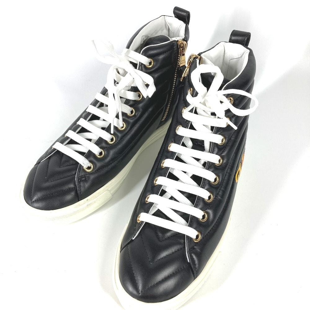 ルイヴィトン LOUIS VUITTON ステラー ライン 靴 シューズ レインボーカラー ハイカット スニーカー レザー ブラック