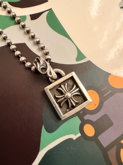 Chrome Hearts Framed CH Plus Charm "Silver"