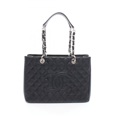 シャネル CHANEL マトラッセ グランドショッピング GST トートバッグ バッグ キャビアスキン(グレインドカーフ) レディース ブラック系 A50995 【中古】