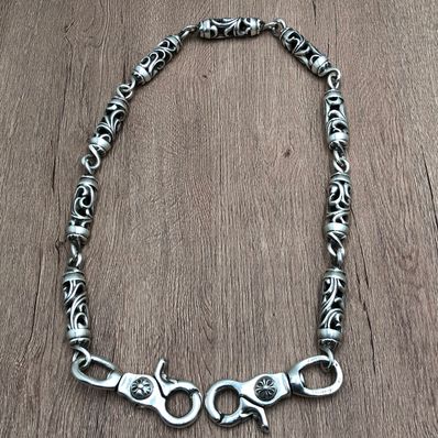 クロムハーツ 2クリップ ケルティックローラー ウォレットチェーン ロング