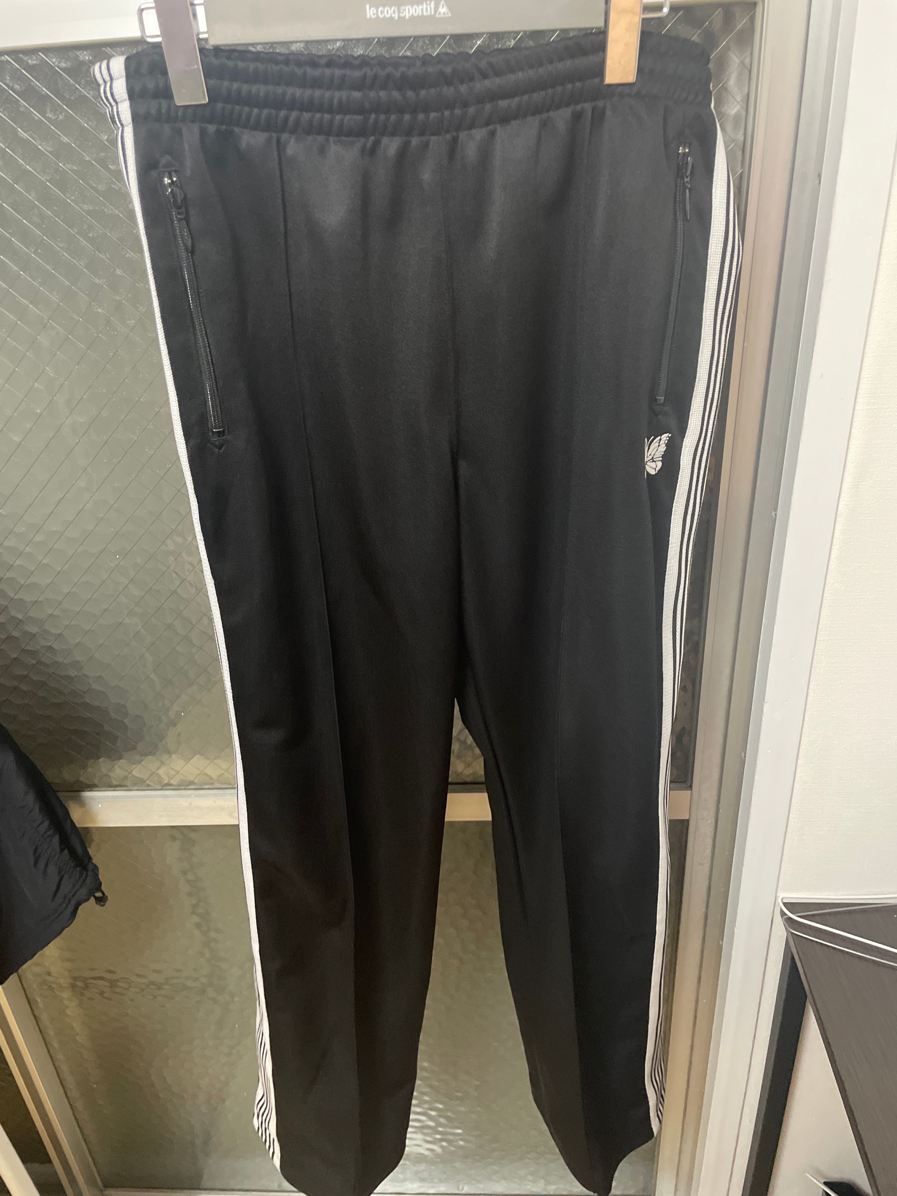 FREAK'S STORE x NEEDLES Track Pant Poly Smooth "Black"