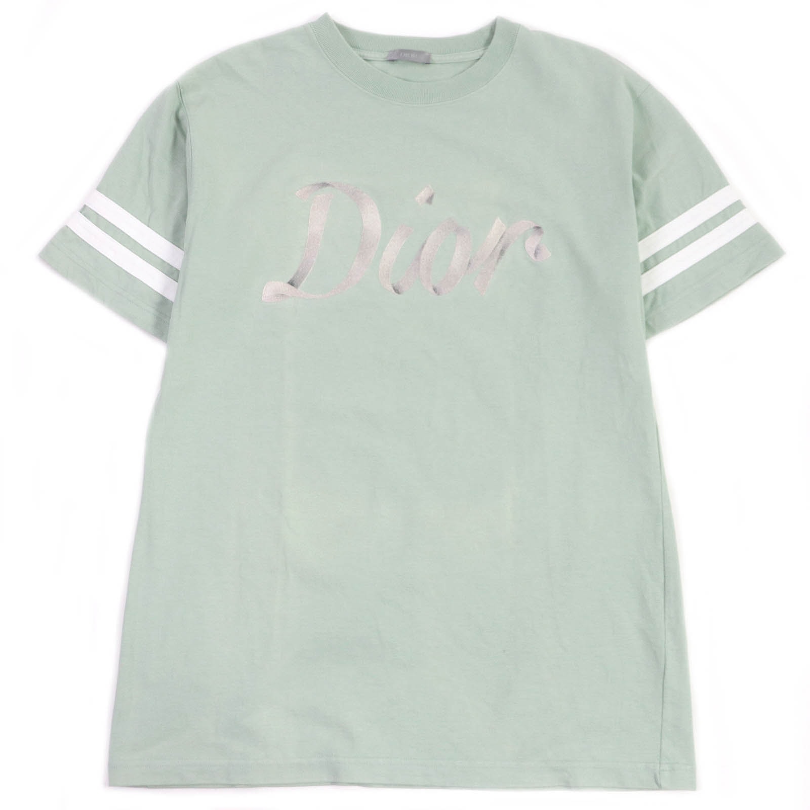 極美品 ディオール オム 半袖Tシャツ グリーン系 メンズ M 293J659A0554