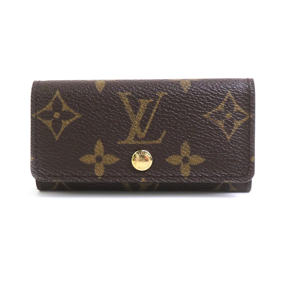 ルイ ヴィトン LOUIS VUITTON キーケース モノグラム ミュルティクレ4 モノグラムキャンバス/メタル ブラウン/ゴールド ユニセックス M62631【中古】 e60341j