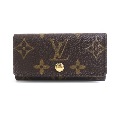 ルイ ヴィトン LOUIS VUITTON キーケース モノグラム ミュルティクレ4 モノグラムキャンバス/メタル ブラウン/ゴールド ユニセックス M62631【中古】 e60341j