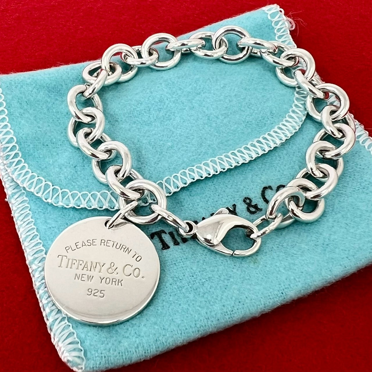 TIFFANY&Co. ティファニー リターントゥ ラウンドタグ ブレスレット シルバー925 ブレスレット シルバー
 58007