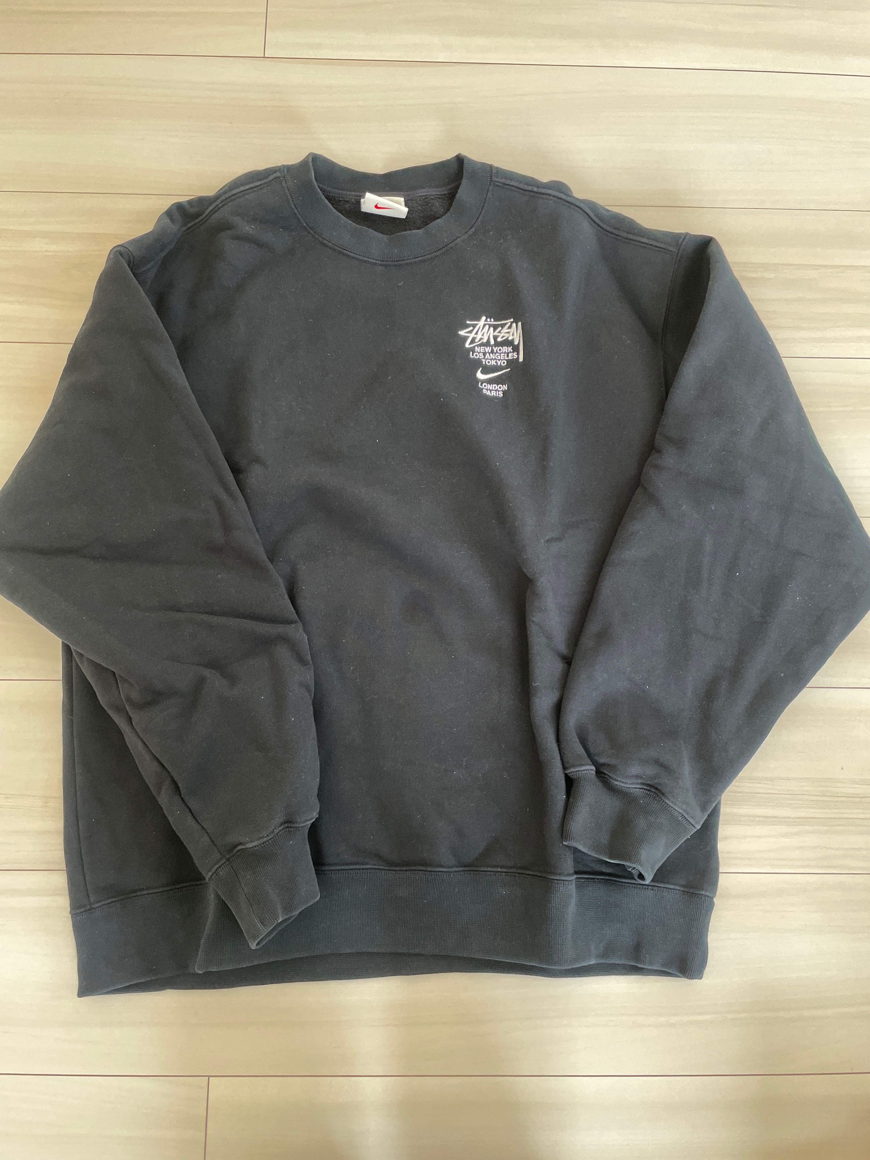 Nike x Stussy International Crewneck Sweatshirt (US Size) "Black" DC4198-010