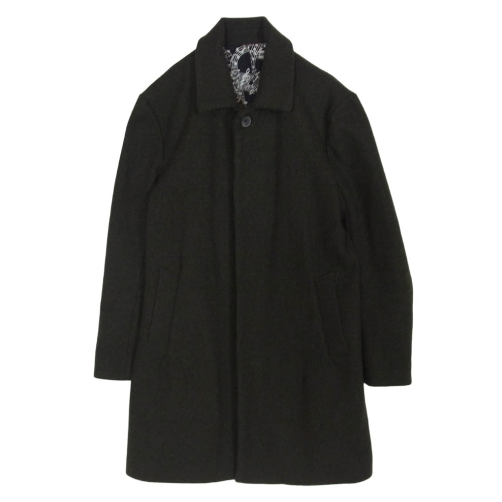NUMBER(N)INE ナンバーナイン コート STUDIOUS 別注 カシミヤ混 ステンカラー コート モスグリーン系 1【中古】