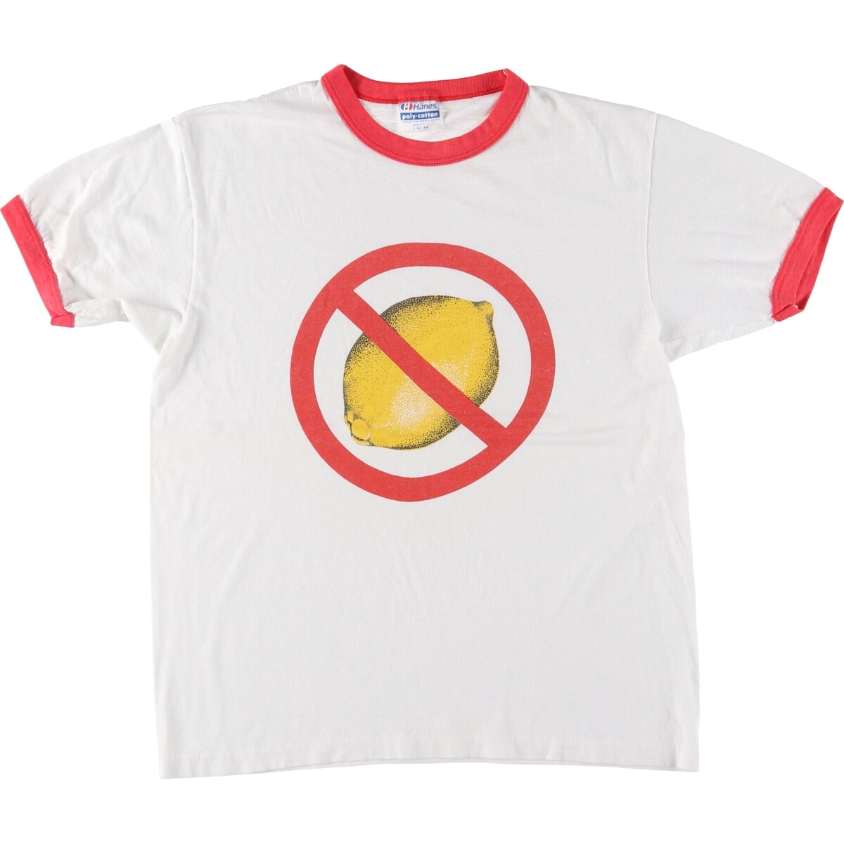 古着 80年代 ヘインズ Hanes POLY-COTTON 青タグ リンガーTシャツ USA製 メンズL相当 ヴィンテージ/eaa570231