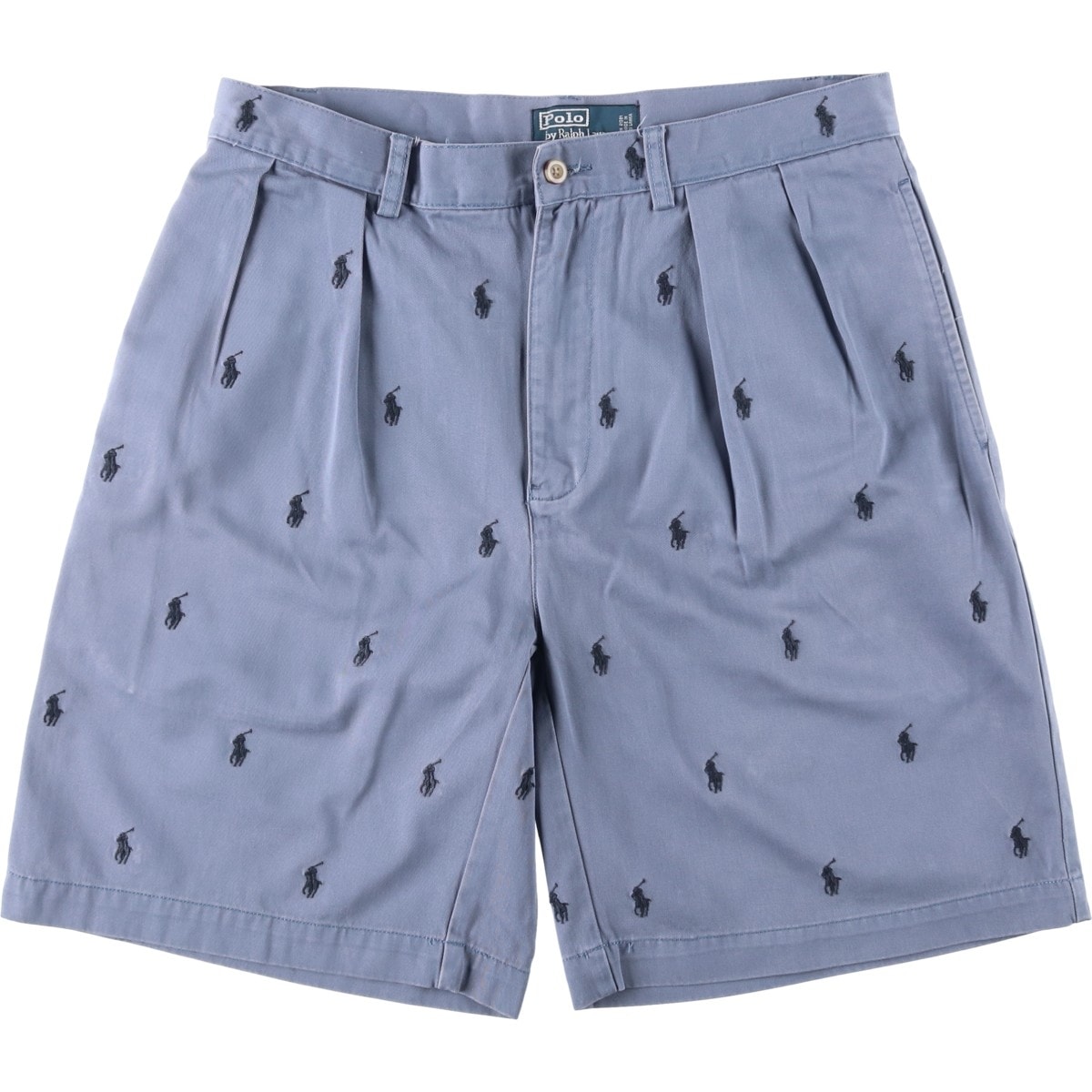 古着 ラルフローレン Ralph Lauren POLO by Ralph Lauren TYLER SHORT 総柄 ツータック チノショーツ ショートパンツ メンズw34相当/eaa660209