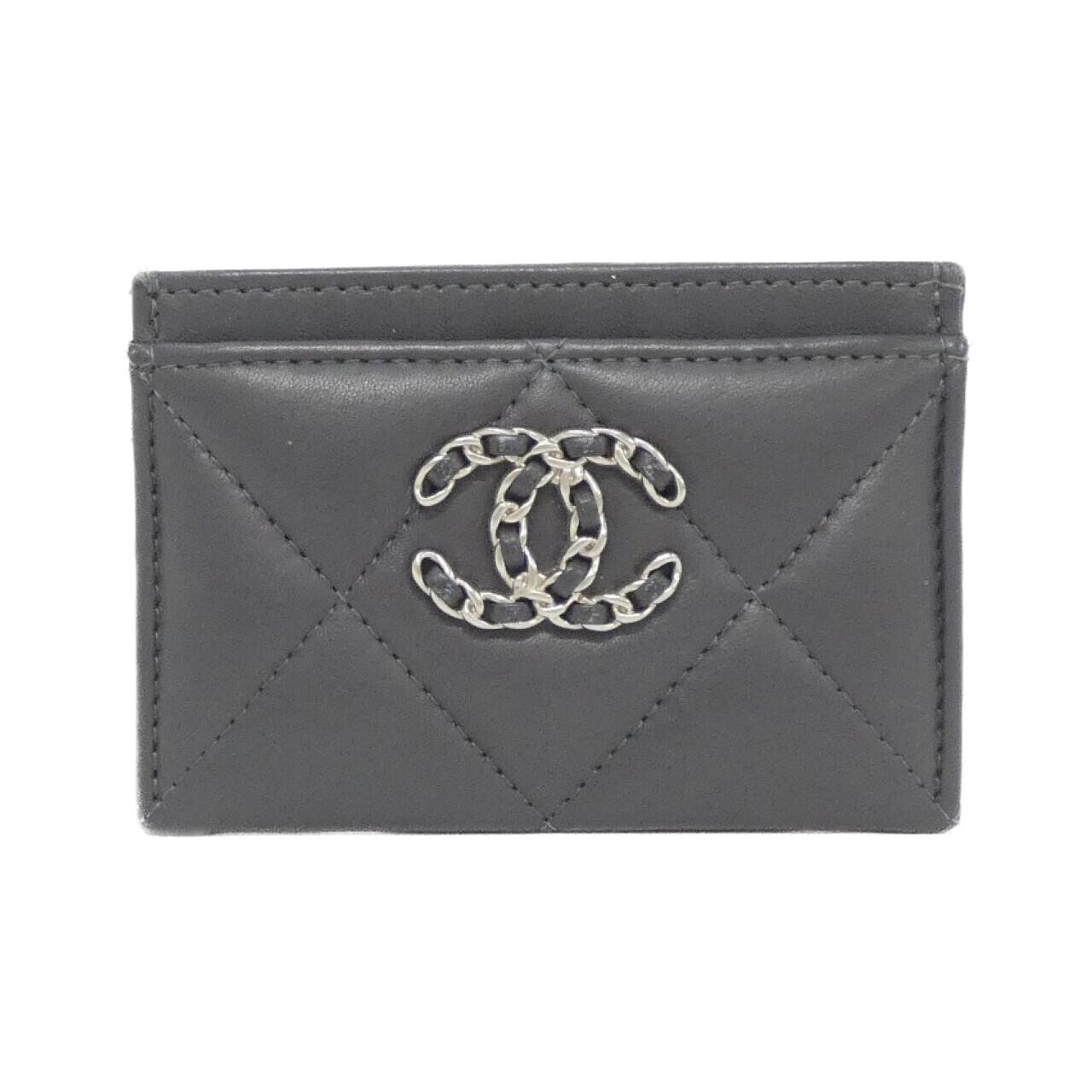 CHANEL ♡ クロコ型押 カードケース 新コレクション 貴重 黒 財布 A (未使用に近い)】CHANEL ♡ クロコ型押 カードコインケース 新