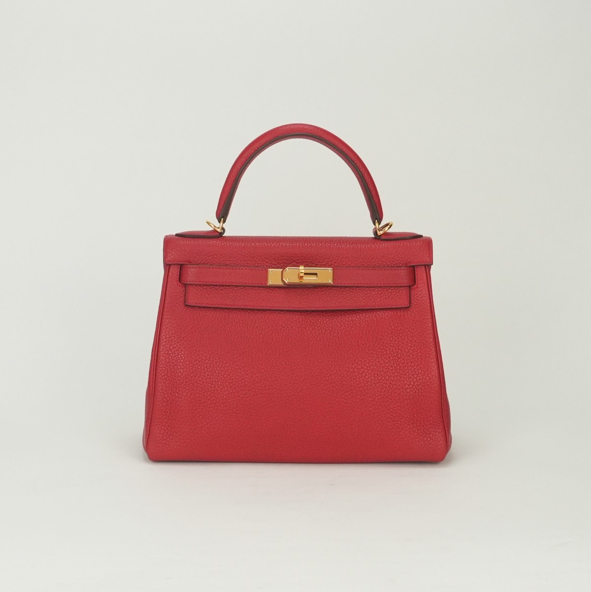 エルメス HERMES ケリー28 ケリー 28 バッグ トートバッグ ショルダーバッグ トゴ ルージュカザック Rouge Casaque レッド Red 赤 ゴールド金具 ハンドバッグ KELLY 2Way 内縫い V字金具