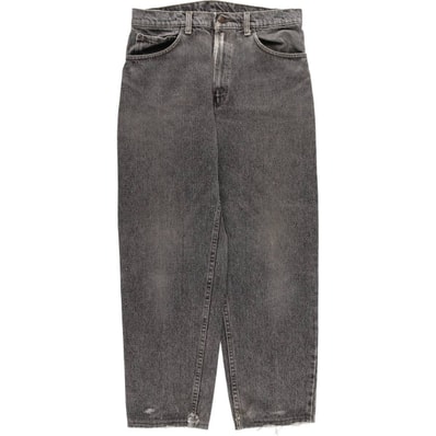 古着 90~00年代 リーバイス Levi's 550-4858 ブラックデニム テーパードデニムパンツ USA製 メンズw31相当 ヴィンテージ/evb032795
