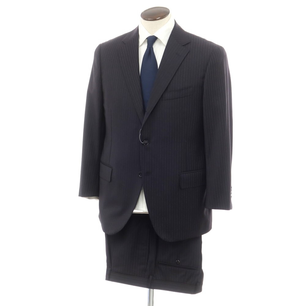 傷や汚れあり】【中古】ビームスエフ BEAMS F ウール ストライプ 3つ