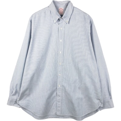 古着 90年代 ブルックスブラザーズ Brooks Brothers Est.1818 長袖 ボタンダウンストライプシャツ USA製 メンズXL相当 ヴィンテージ/eaa666744