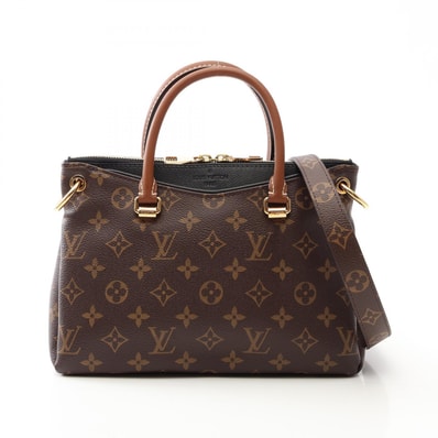 ルイ・ヴィトン LOUIS VUITTON パラスBB モノグラム ノワール 2WAY ハンドバッグ バッグ PVCコーティングキャンバス レザー レディース ブラウン系 / ブラック系 M41218 【中古】
