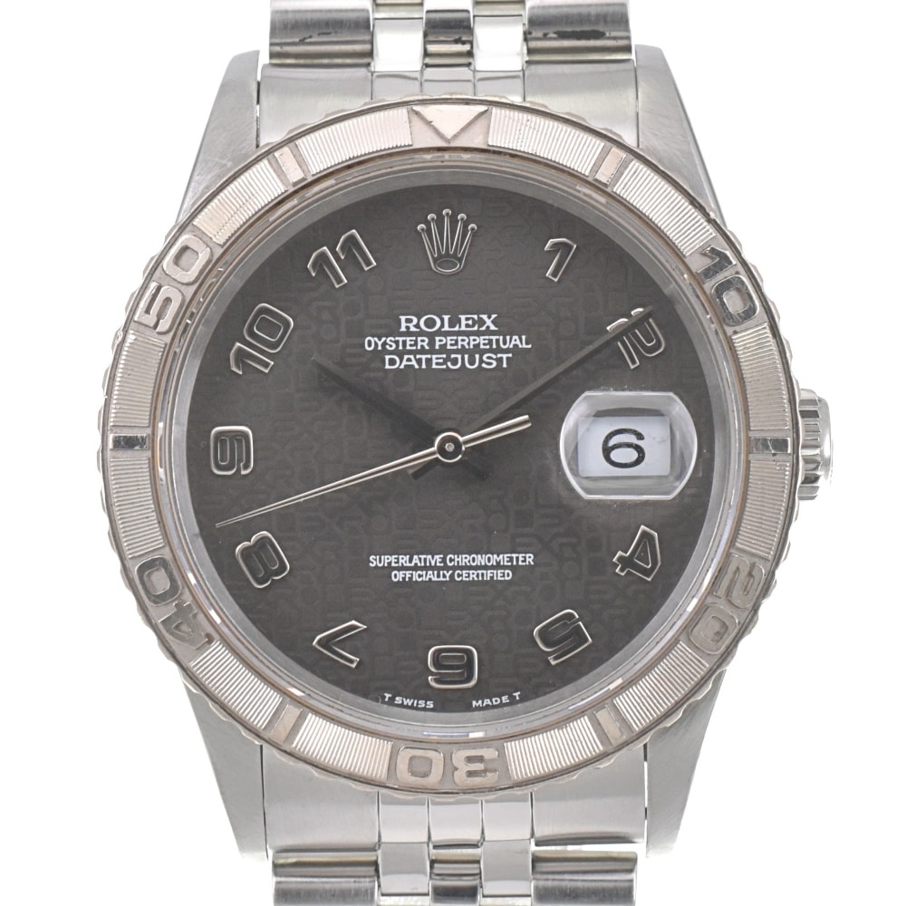 値下 ロレックス ROLEX 16264 ヴィンテージ デイトジャスト サンダーバード WG ベゼル Cal.3135 メンズ 美品 J#142517