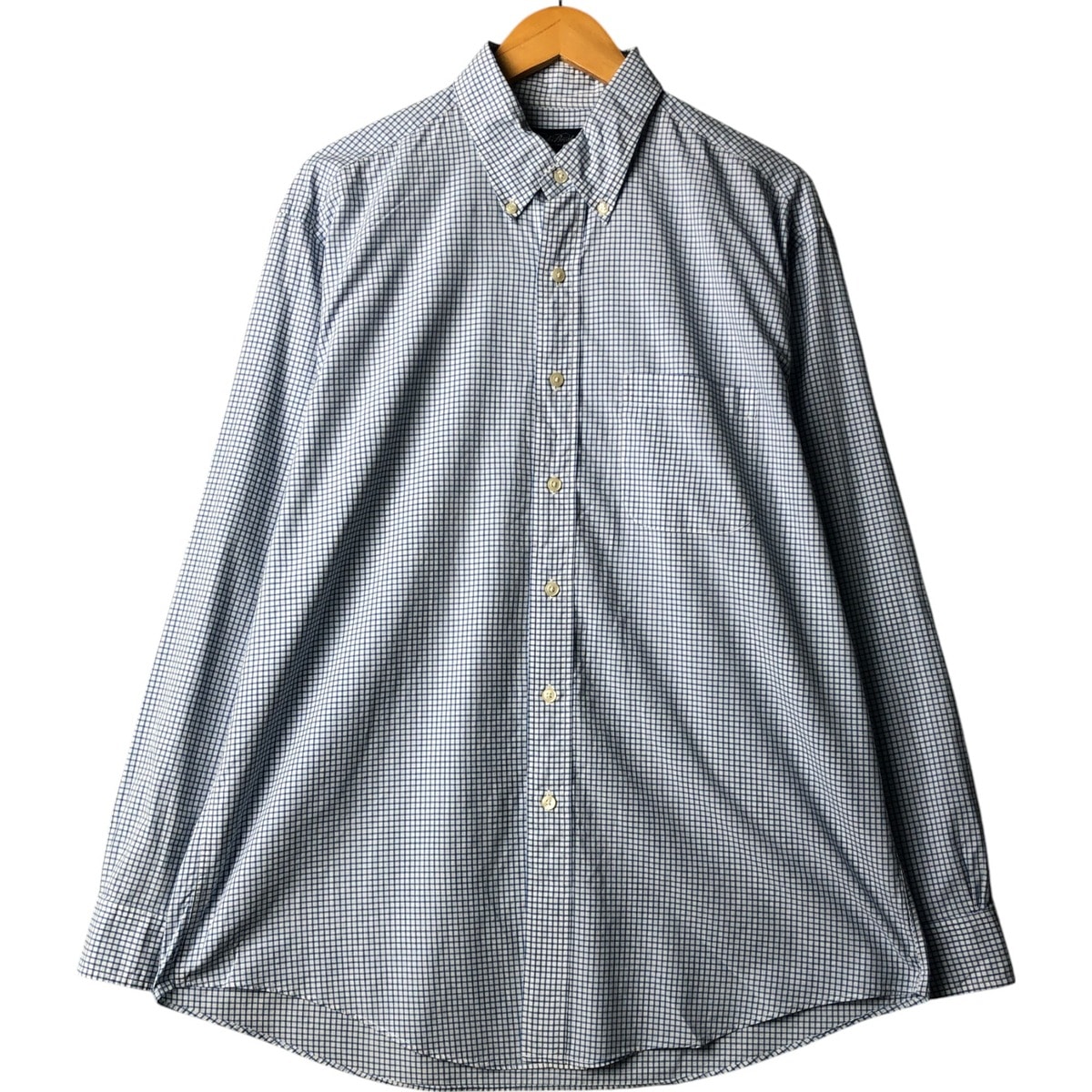 古着 ブルックスブラザーズ Brooks Brothers ギンガムチェック 長袖 ボタンダウンチェックシャツ メンズL相当/eaa567413