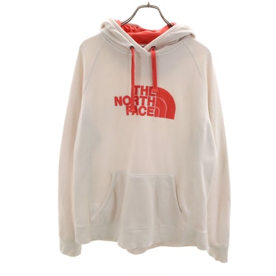 THE NORTH FACE ノースフェイス 長袖 スウェットパーカー XL ホワイト系 プルオーバー 裏起毛