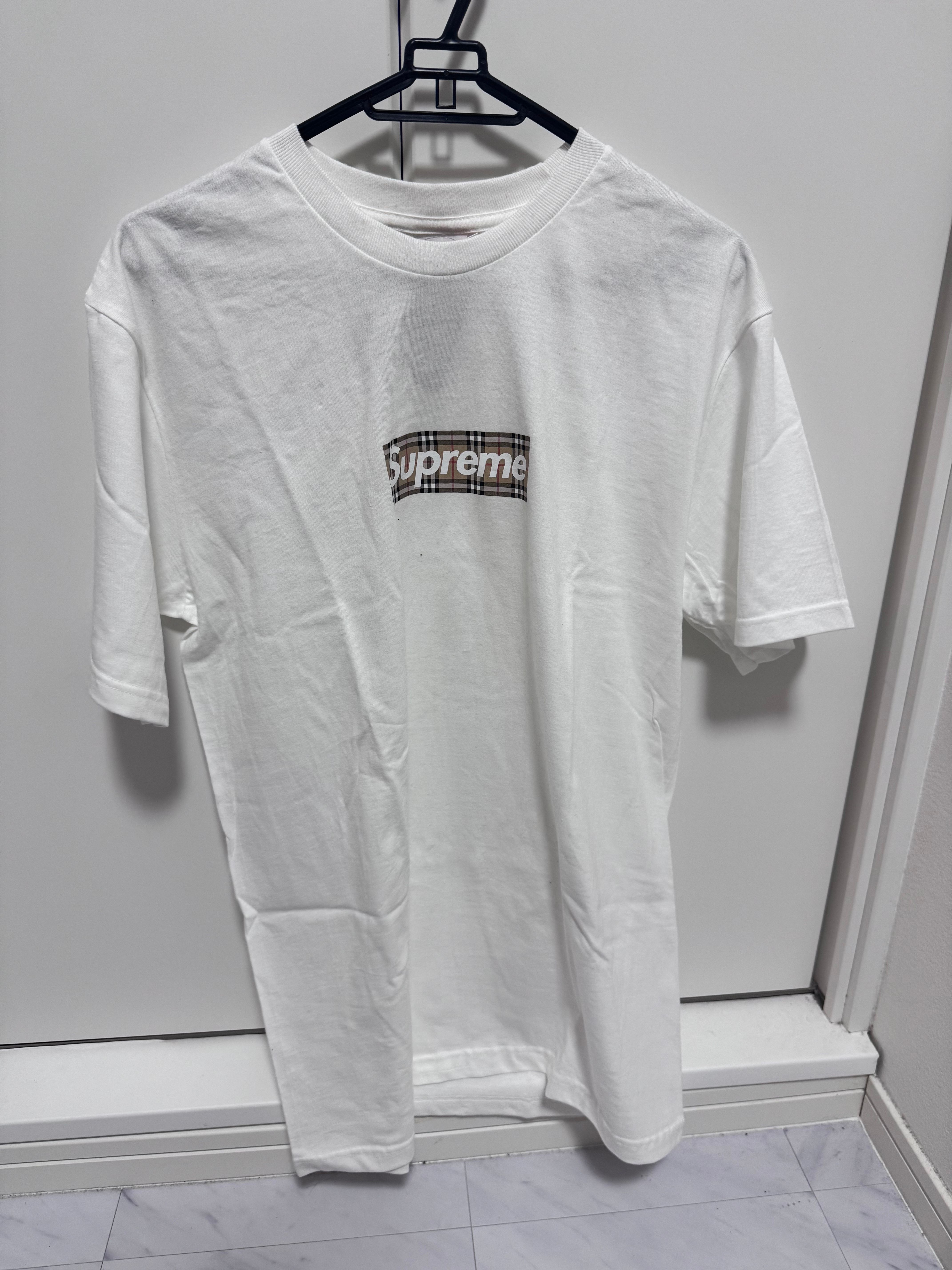 Supreme / Burberry Box Logo Tee "White"
