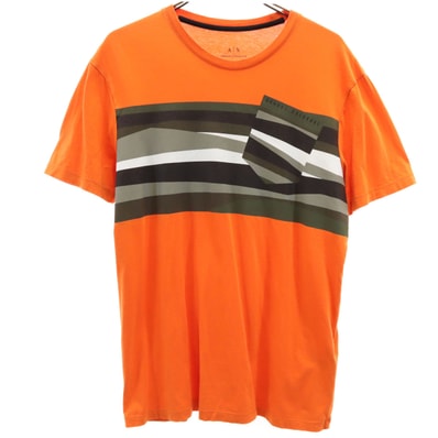 ARMANI EXCHANGE アルマーニエクスチェンジ 半袖 Tシャツ S オレンジ
