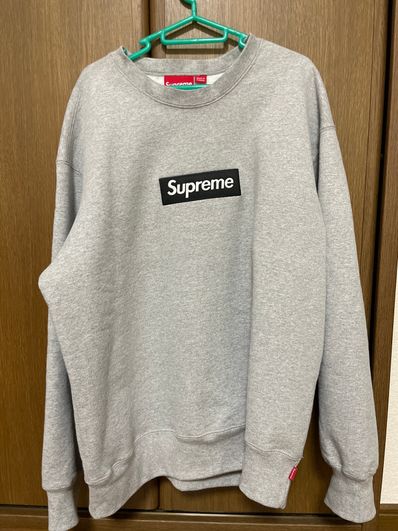 Supreme Box Logo Crewneck "Heather Grey" (22FW)