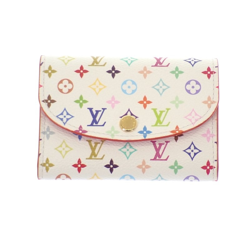 ルイヴィトン LOUIS VUITTON LV × TM ポルトモネロザリ M13399 コインケース モノグラムマルチカラーキャンバス ゴールド金具 レディース【中古】【Aランク】