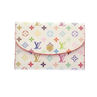 ルイヴィトン LOUIS VUITTON LV × TM ポルトモネロザリ M13399 コインケース モノグラムマルチカラーキャンバス ゴールド金具 レディース【中古】【Aランク】