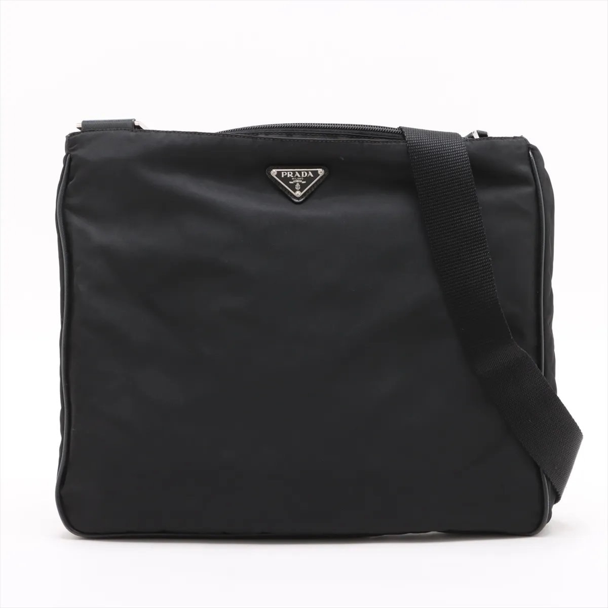 ■美品 プラダ テスート ナイロントライアングルロゴショルダーバッグ