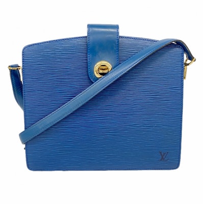 【6da0210-k】ルイヴィトン ショルダーバッグ エピ カプチン M52345 トレドブルー【中古】レディース