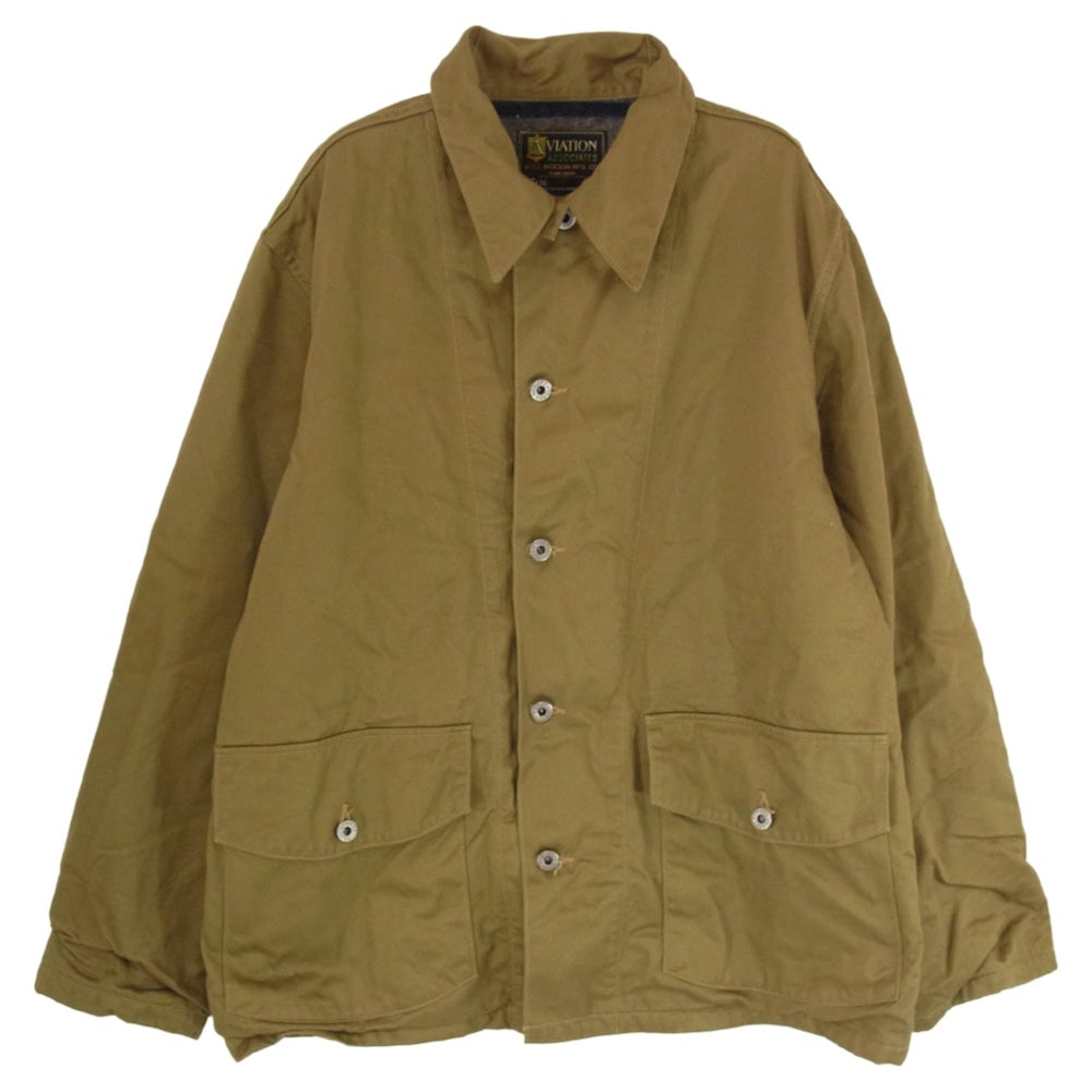 Buzz Rickson's バズリクソンズ ミリタリージャケット BR15770 AVIATION ASSOCIATES ARMY WORKING JACKET TROY LINED ブランケットライナー アーミー ワーク ジャケット カーキ系 40【中古】